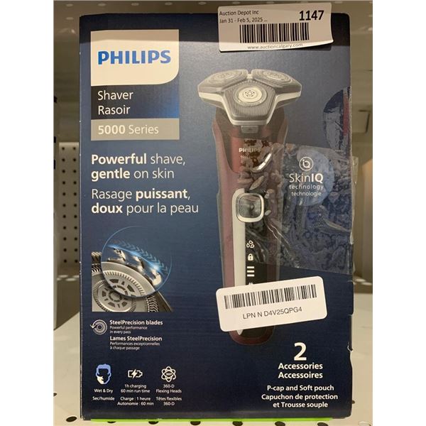 Philips Shaver 5000 Series With SkinIQ Technology