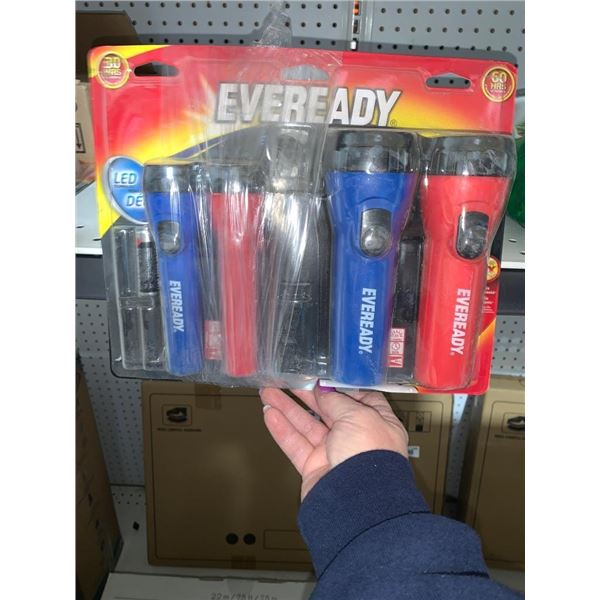Eveready LED Flashlight Set with Batteries – 6-Piece