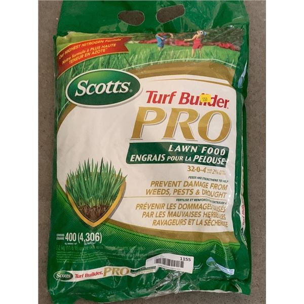 Scotts Turf Builder Pro Lawn Food, 32-0-4, 400 sq. m Coverage