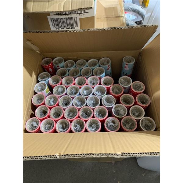 Box of 100 Rolls of Damson Christmas Wrapping Paper