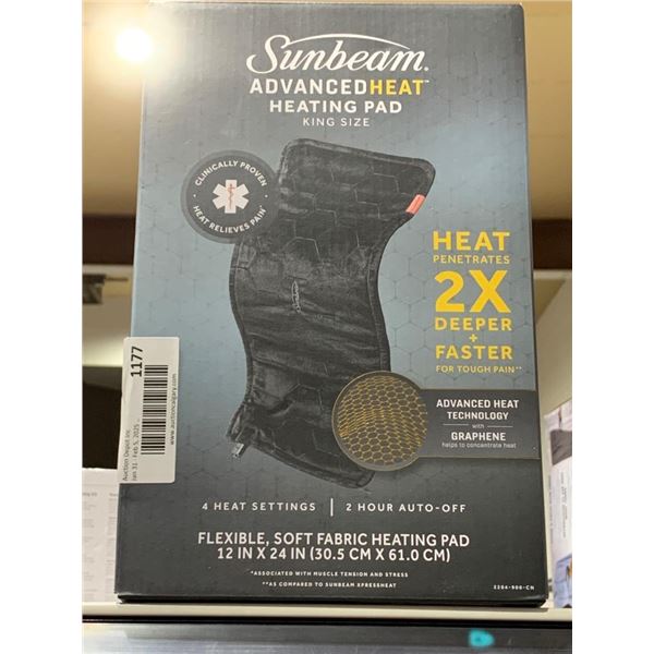 Sunbeam AdvancedHeat Heating Pad, King Size