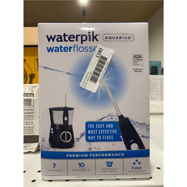 Waterpik Aquarius Water Flosser with 7 Tips and 10 Pressure Settings