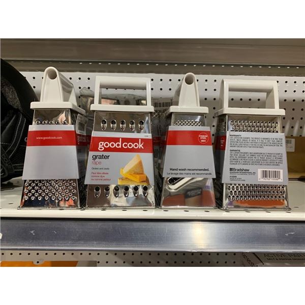Lot of 4- GoodCook Four-Sided Stainless Steel Grater