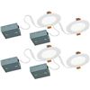 Image 1 : Bazz Disk 4 Inch LED Recessed Fixture, Pack of 4