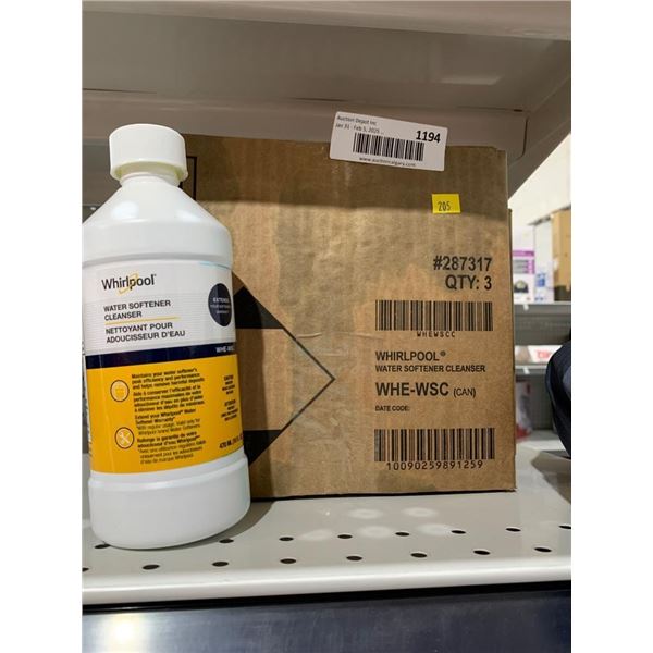 Lot of 3 x 470ml Whirlpool WHE-WSC Water Softener Cleanser