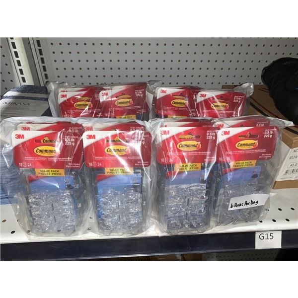 3M Command Mini Hooks, Damage-Free Hanging, 108 Hooks Total