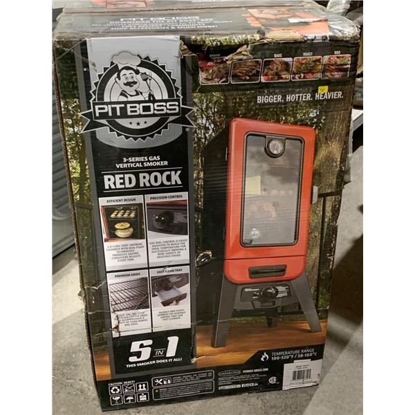 Pit Boss 3-Series Gas Vertical Smoker, Red Rock 720 sq. in.