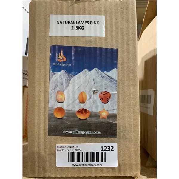 Pink Natural Salt Lamps With Accessories 2-3 KG