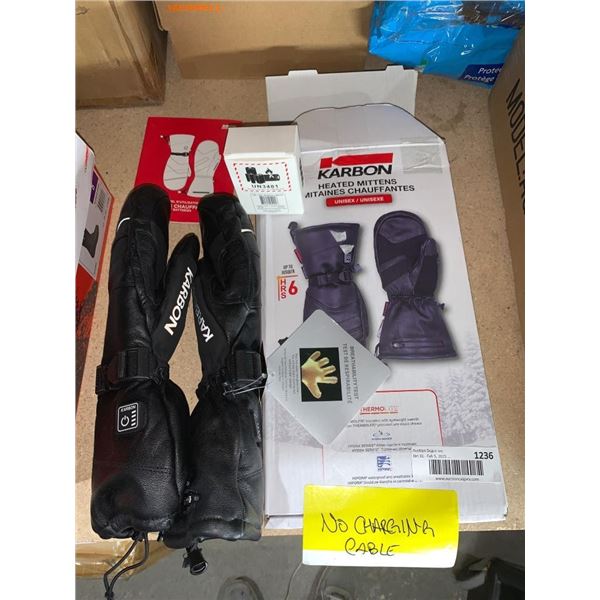 Karbon Heated Mittens Unisex Size 6