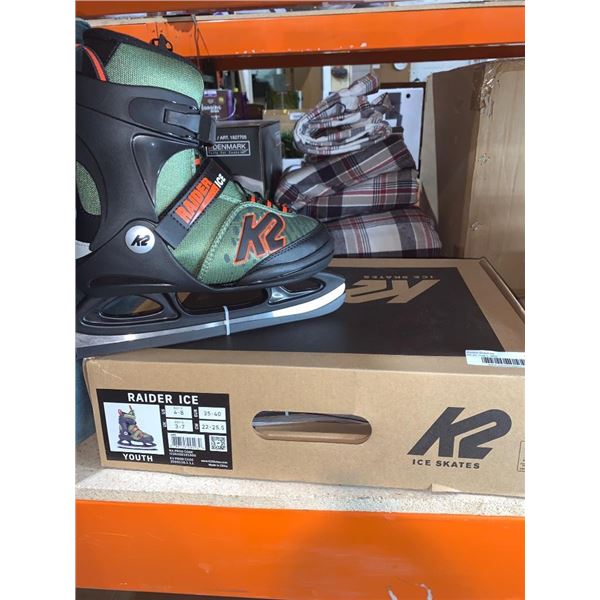 K2 Raider Ice Youth Adjustable Ice Skates