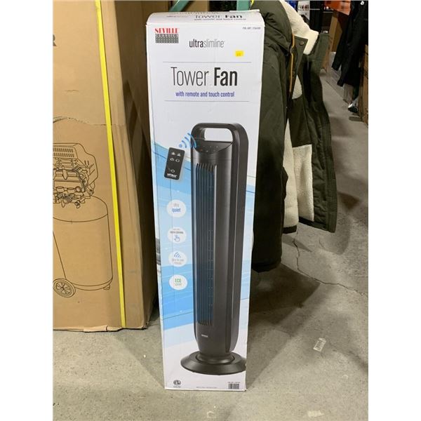 Seville Classics Ultraslimline Tower Fan with Remote and Touch Control