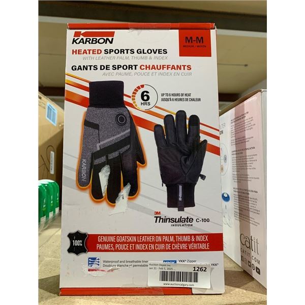 Karbon Heated Sports Gloves M-M with 3M Thinsulate Insulation