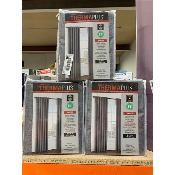 ThermaPlus Baxter 52 x 84 Inch Total Blackout Curtain Panel