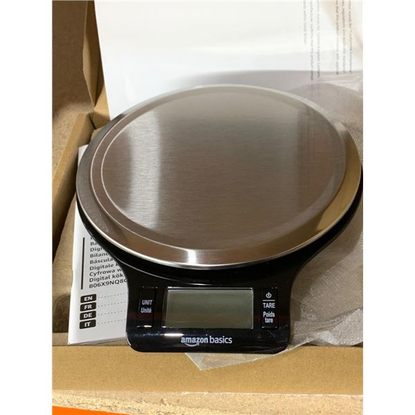 Amazon Basics Digital Kitchen Scale with Stainless Steel Platform