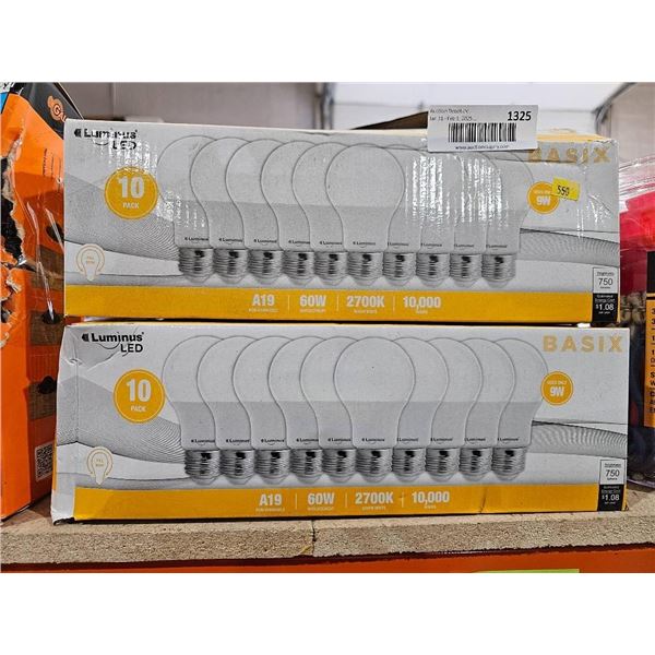 10-Pack Dimmable LED Light Bulbs