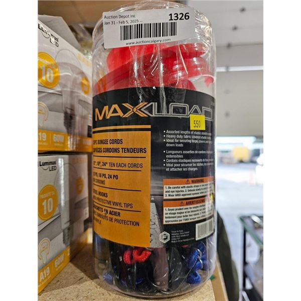Max Load 550-Piece Bungee Cords Set