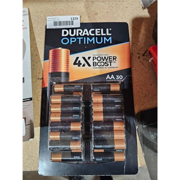 Duracell Optimum AA Batteries Pack of 30