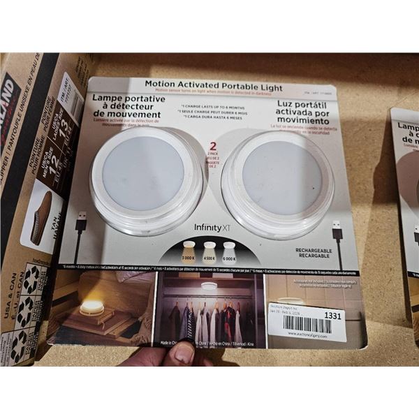 Infinity X1 Motion-Activated Portable Lights (2-Pack)