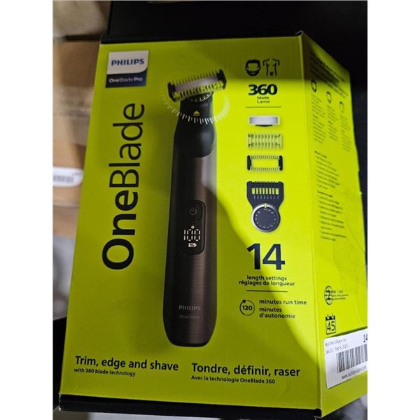 Philips OneBlade Pro 360 Face and Body Trimmer with 14 Length Settings