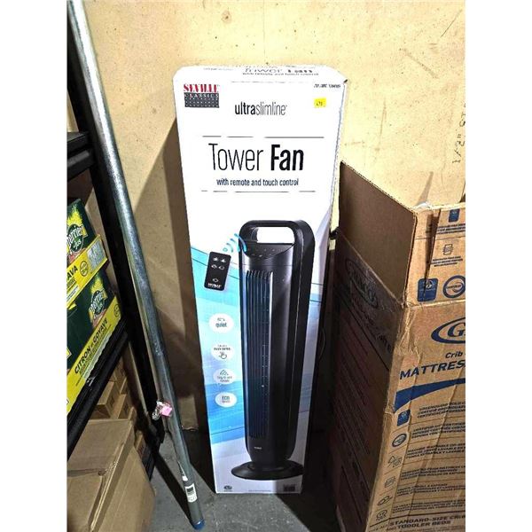 Ultra Slimline Tower Fan With Remote and Touch Control