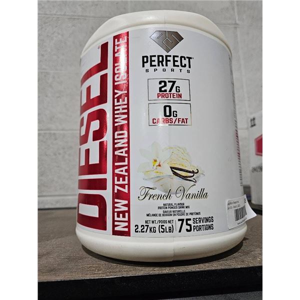Perfect Sports Diesel New Zealand Whey Isolate Protein 2.27kg French Vanilla
