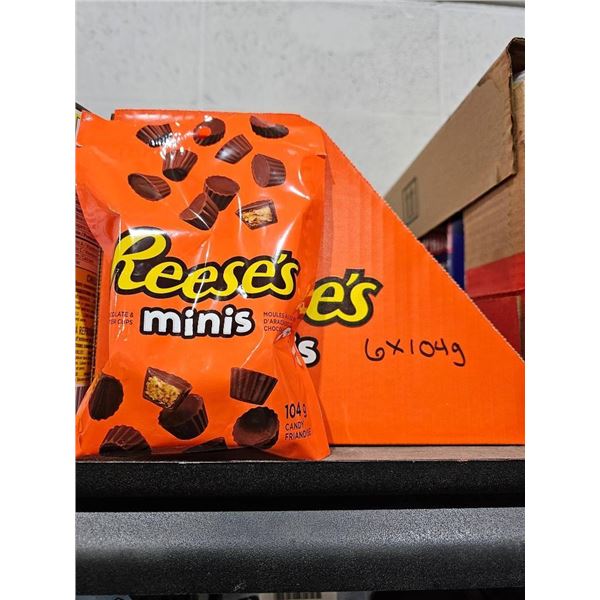 Reese’s Minis 6-Pack Candy Bags, 104g Each