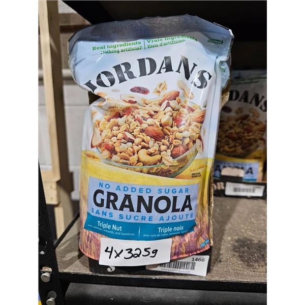 Jordan’s Triple Nut Granola – No Added Sugar, 4 x 325g