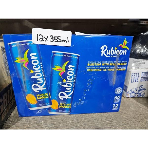 Rubicon Exotic Sparkling Mango 355ml Cans, 12-Pack