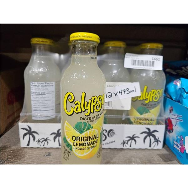 Calypso Original Lemonade Bottles, 473ml, Case of 12