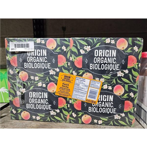 Origin Organic Biologique Peach Packaging with Text