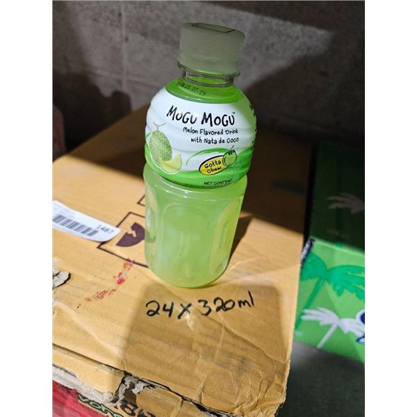 Mogu Mogu Melon Drink, 320 ml, 24 Bottles Per Case