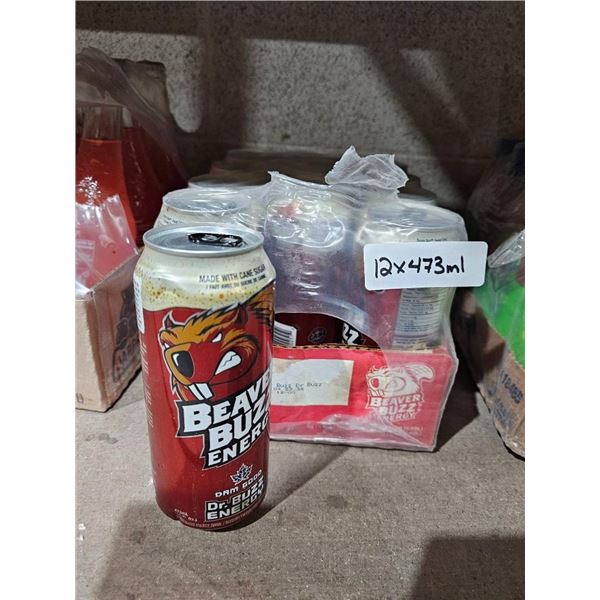 Beaver Buzz Energy Drinks – 12 Cans of 473ml Each