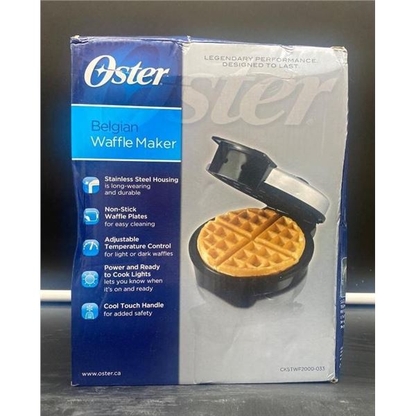 Oster Belgian Waffle Maker with Adjustable Temperature Control