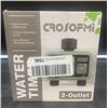 Image 1 : CROSOFMI Water Timer, 2-Outlet, Auto/Manual Rain Delay Watering