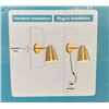 Image 2 : VATONI Dimmable Wall Sconce with Hardwire and Plug-In Options