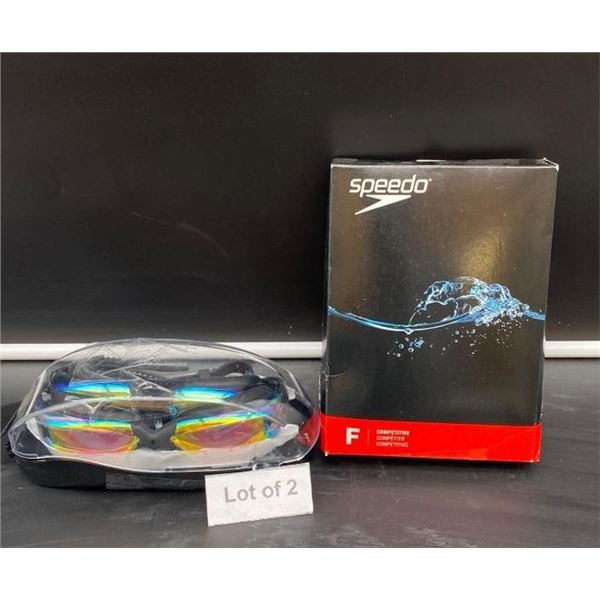 Lot of 2 Items: Swim Goggles And Women’s Bathing Suit by Speedo