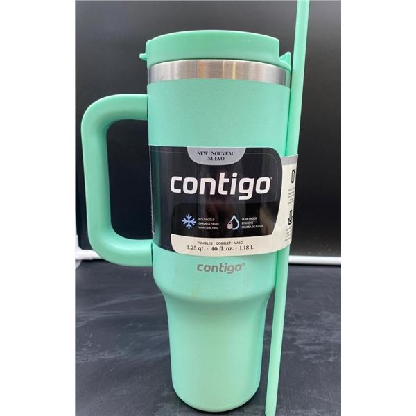 Contigo Streeterville Tumbler, 40 oz, BPA-Free, Mint Color