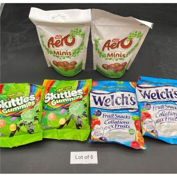 Lot of 6 Assorted Snack Bags