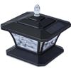 Image 1 : SL1888-2 Outdoor Solar Post Cap Light, 2-Pack