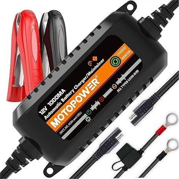 Motopower Automatic Battery Charger and Maintainer – Model MP00205A