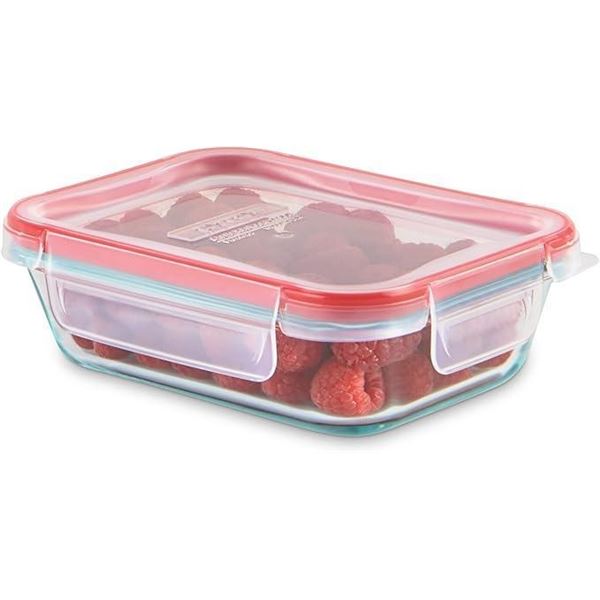 Pyrex Airtight Leak-Proof Glass Food Storage Container with Lid