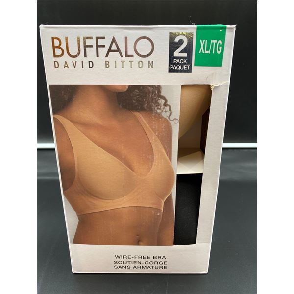 Buffalo David Bitton Wire Free 2 Pack of Bra's XL/TG