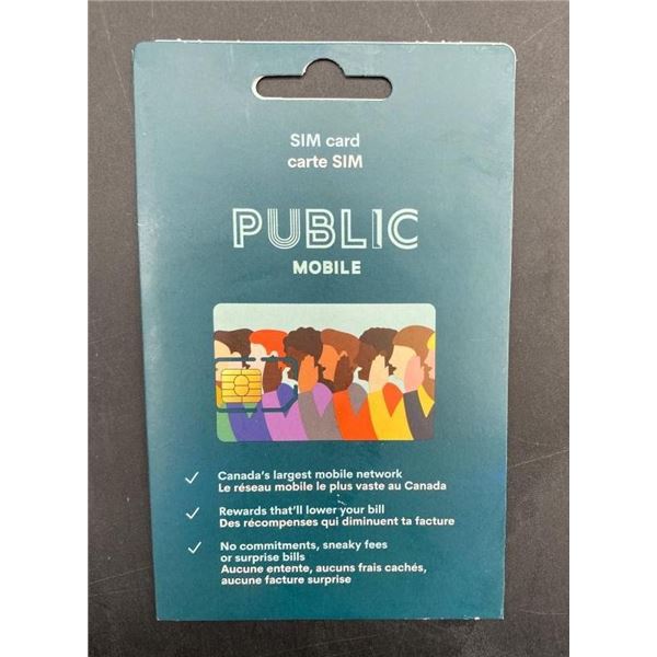 Public Mobile SIM Card Activation Kit for Canada