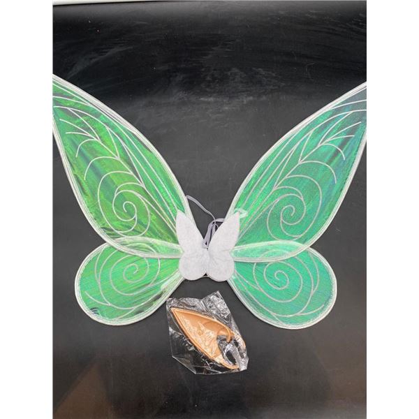 Green Fairy Costume Wings With Accessories