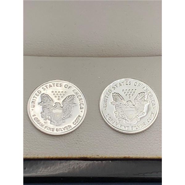Two United States 1 Gram Fine Silver Coins – LOT OF 2