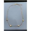 Image 1 : Gold-Tone Necklace With Heart-Shaped Pendant Accents