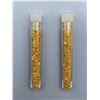 Image 1 : Two Glass Vials Containing Gold Flake Material