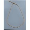 Image 1 : Gold-Tone Snake Chain Necklace with Adjustable Clasp