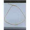 Image 2 : Gold-Tone Snake Chain Necklace with Adjustable Clasp