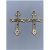 Image 1 : Pair of Silver Cross Pendants with Loop